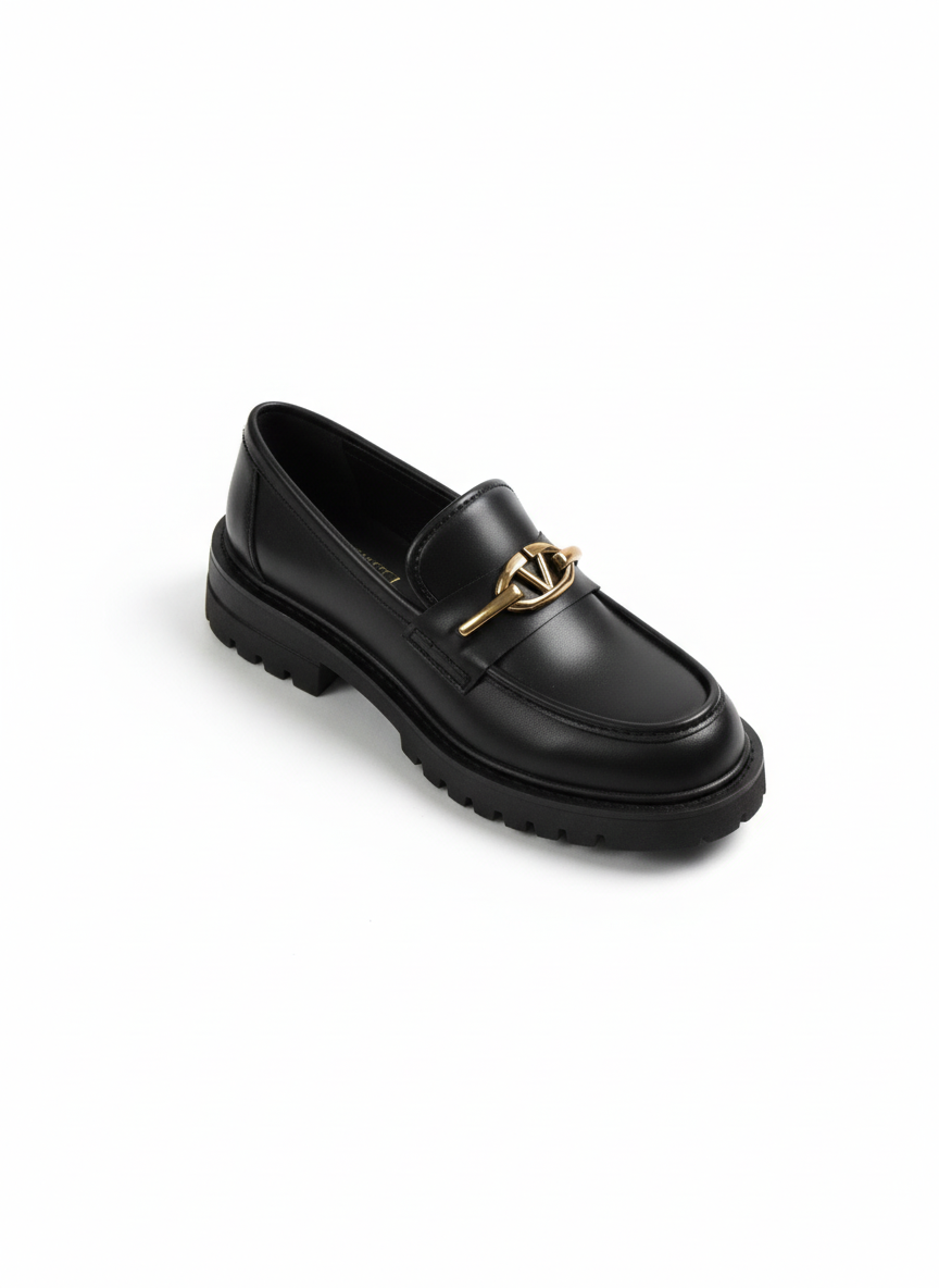 Abriel Toka Detaylı Loafer- Siyah