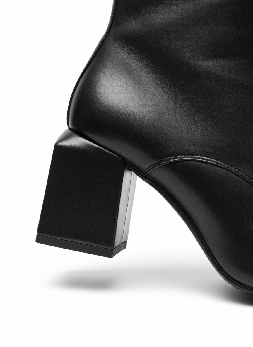 Bianca Püskül Detay Kare Burun Kadın Bot