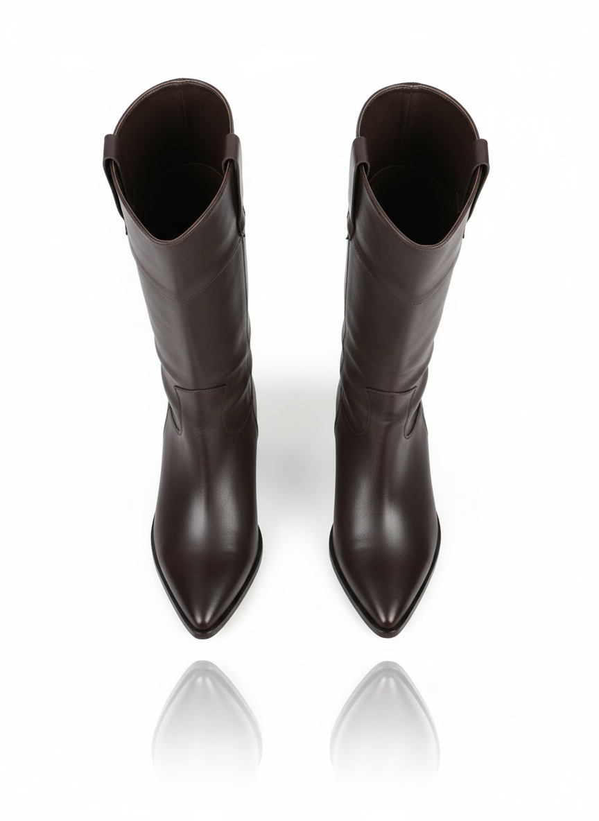 Fabiana Uzun kadın Çizme-Kahverengi