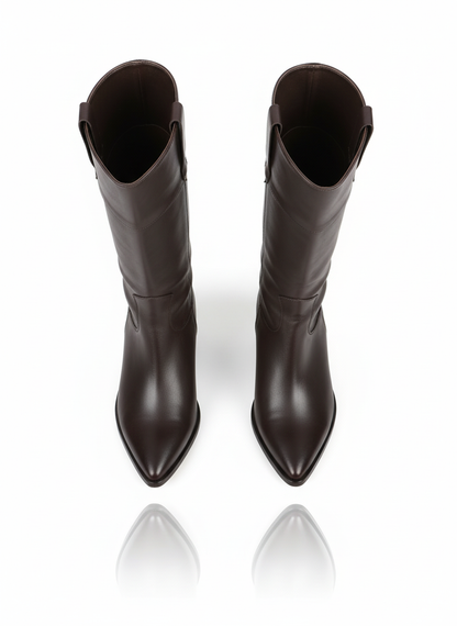 Fabiana Uzun kadın Çizme-Kahverengi