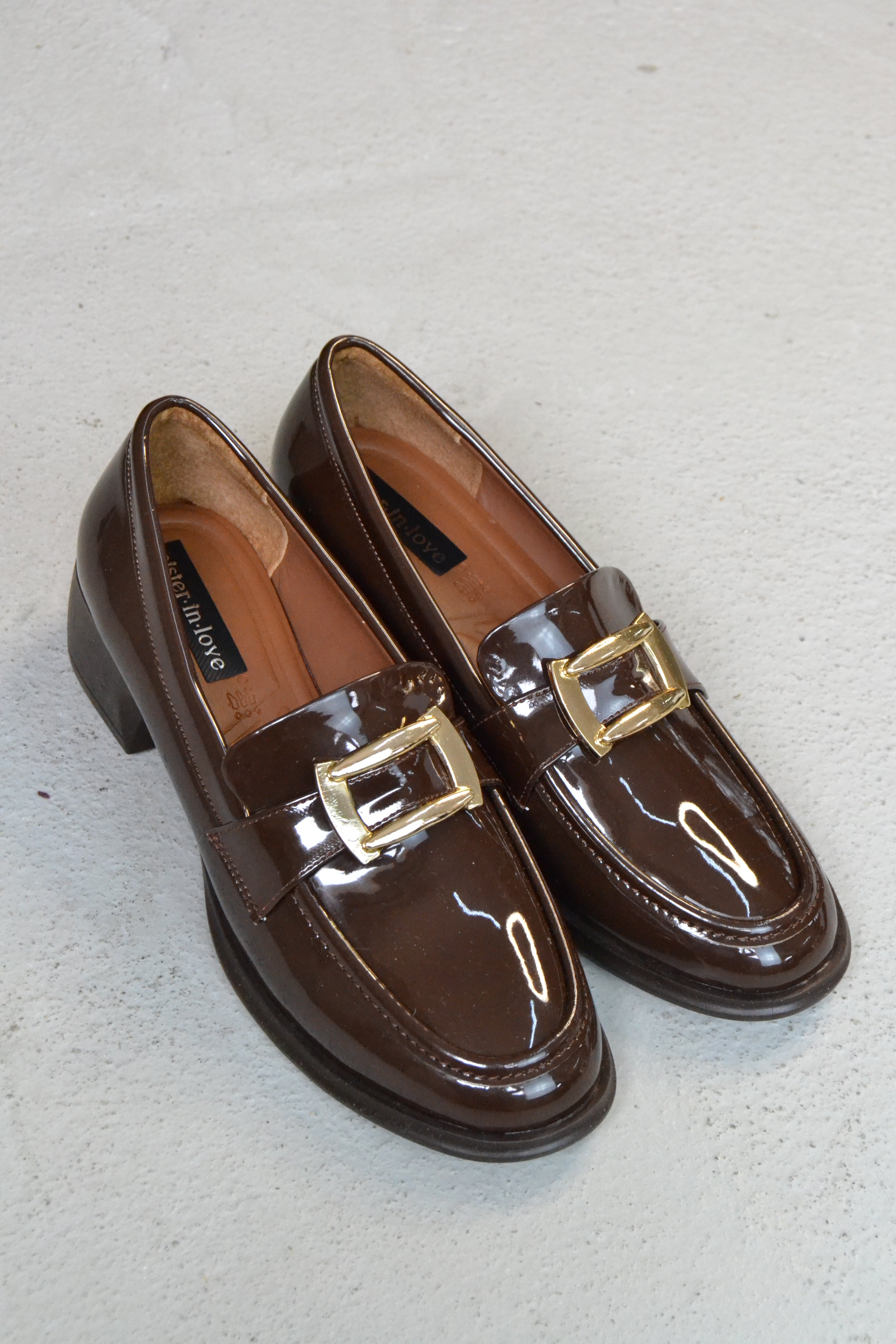 April Toka Detaylı Parlak Rugan Loafer
