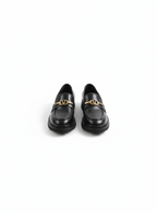 Abriel Loafer with Buckle Detail - Black