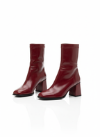 Narcisa Streç Kalın Topuklu Bot - Bordo