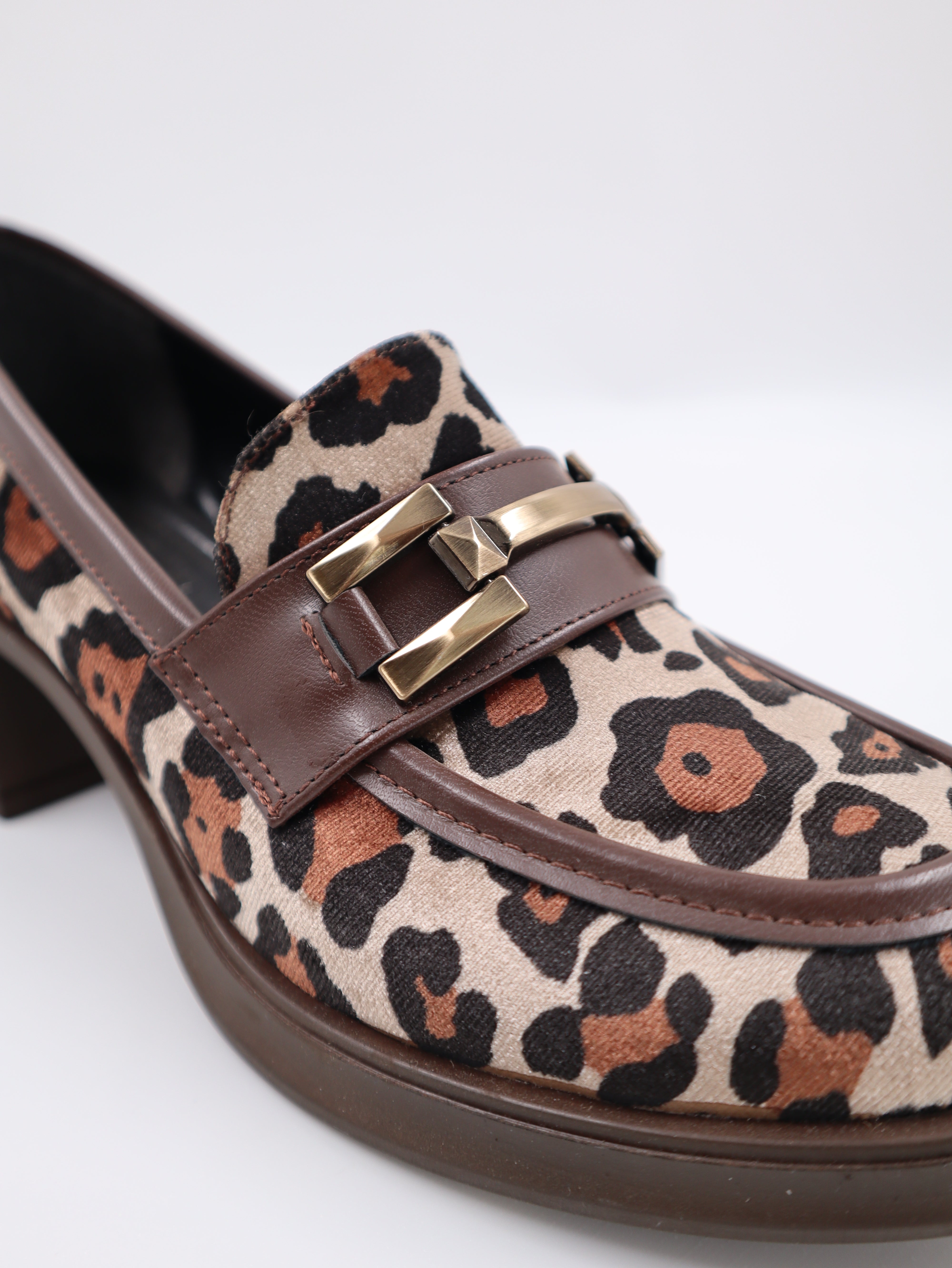 Jolie Leopar Topuklu Loafer