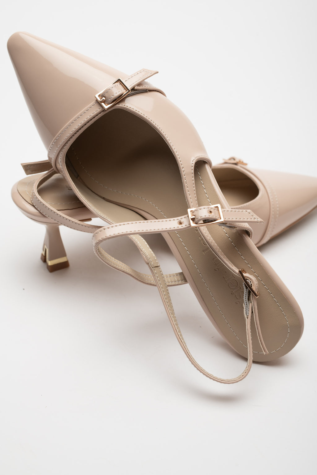 Asta Kısa Topuklu Tokalı Rugan Stiletto