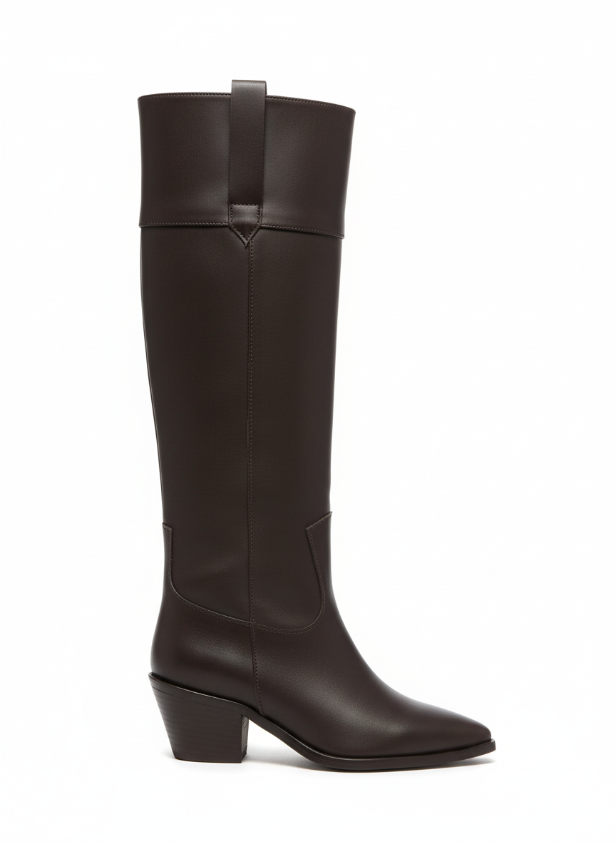 Fabiana Uzun kadın Çizme-Kahverengi
