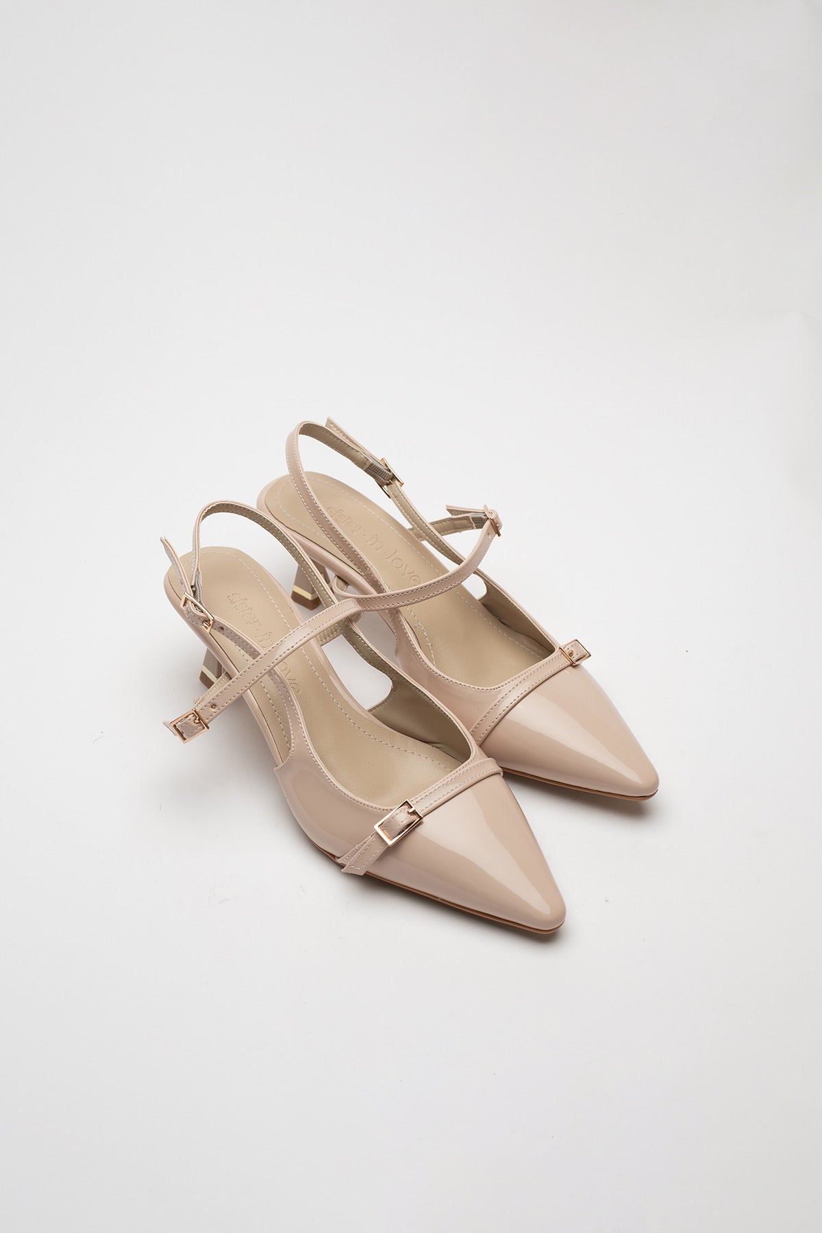 Asta Kısa Topuklu Tokalı Rugan Stiletto