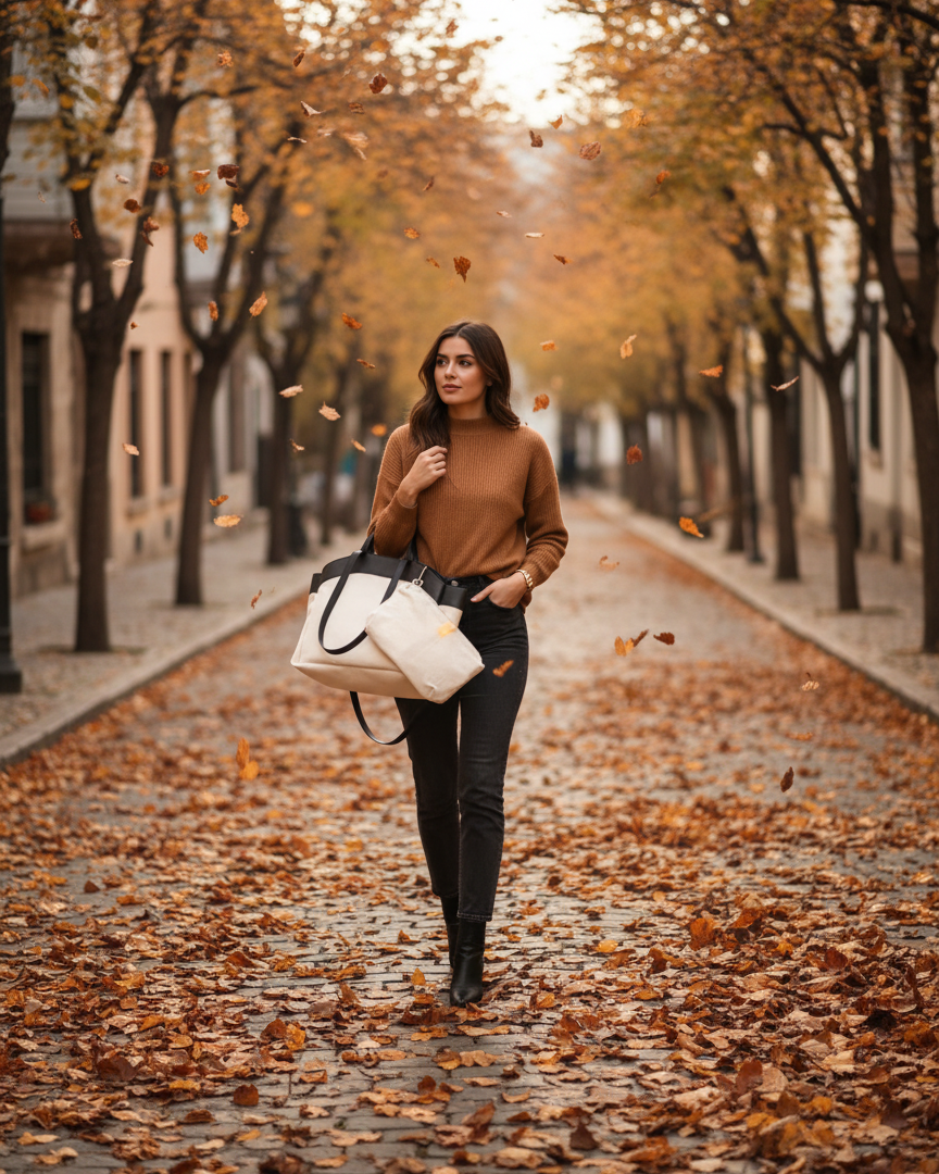 Domenica Double Handle Women's Canvas Bag