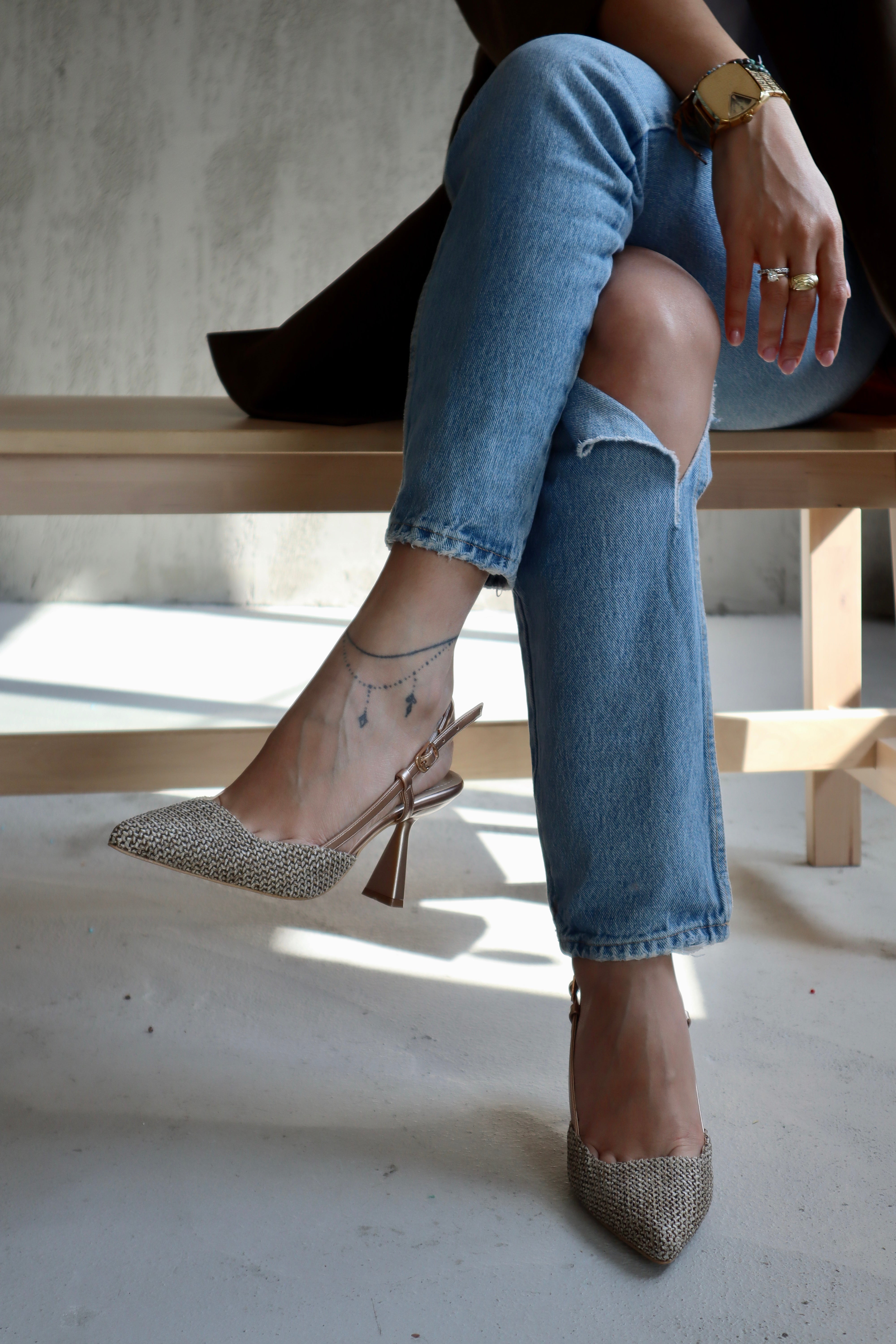 Diadora Hasır Arkası Açık Stiletto