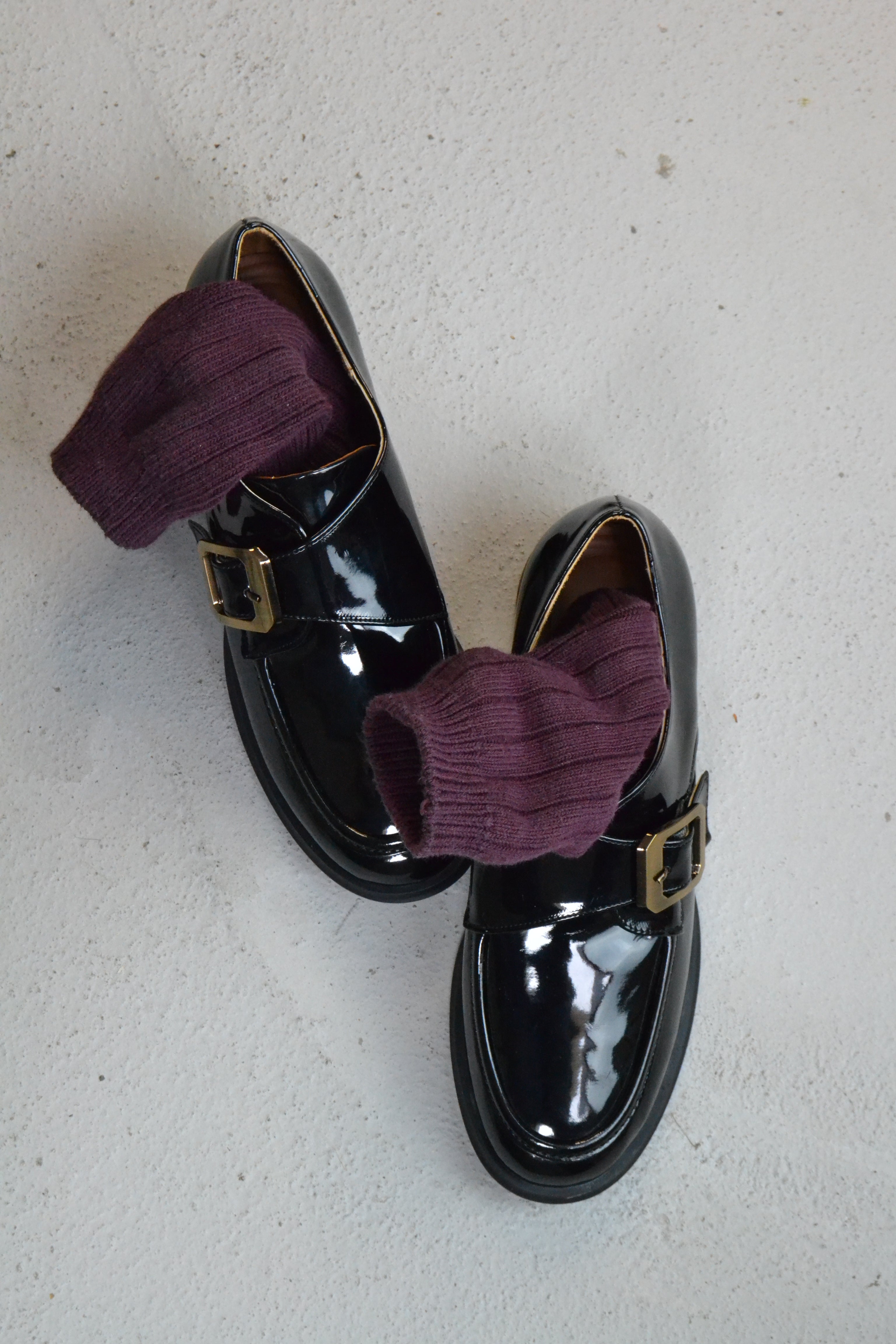 Zoe Toka Detaylı Parlak Rugan Loafer