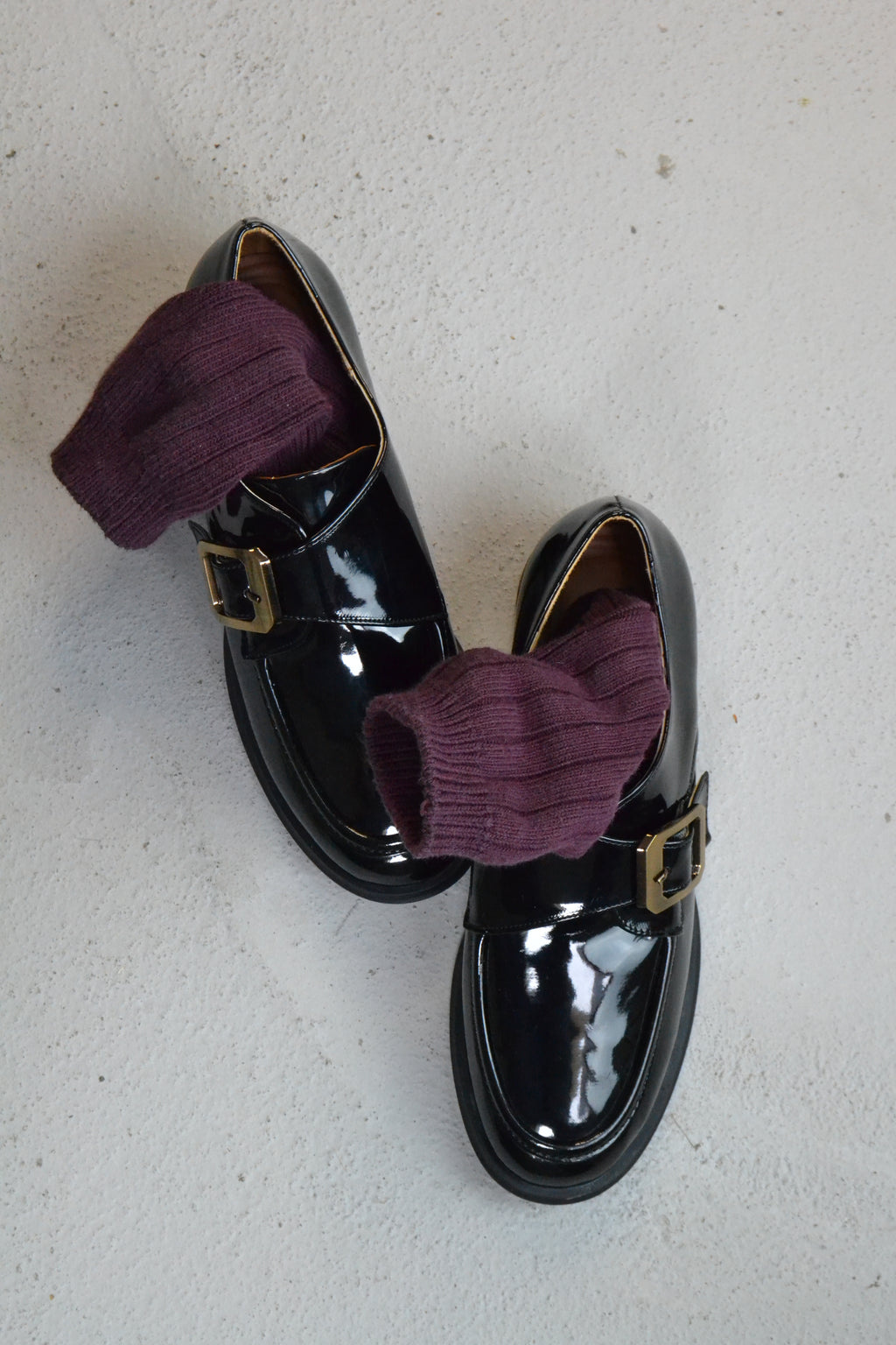 Zoe Toka Detaylı Parlak Rugan Loafer- Siyah