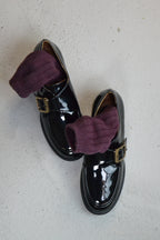 Zoe Toka Detaylı Parlak Rugan Loafer- Siyah