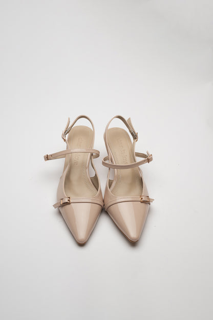 Asta Kısa Topuklu Tokalı Rugan Stiletto