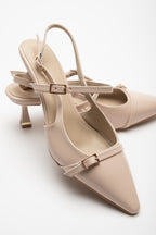 Asta Kısa Topuklu Tokalı Rugan Stiletto