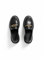 Abriel Loafer with Buckle Detail - Black