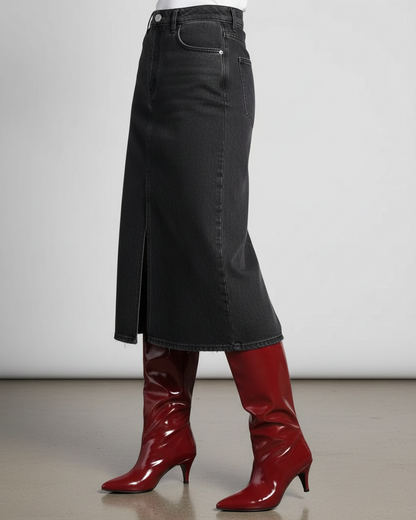 Freya Kırışık Parlak Rugan Sivri Burun Çizme