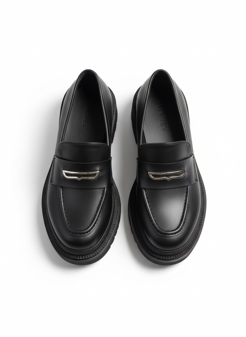 Elle Tokalı Kalın Taban Detay Kadın Ayakkabı