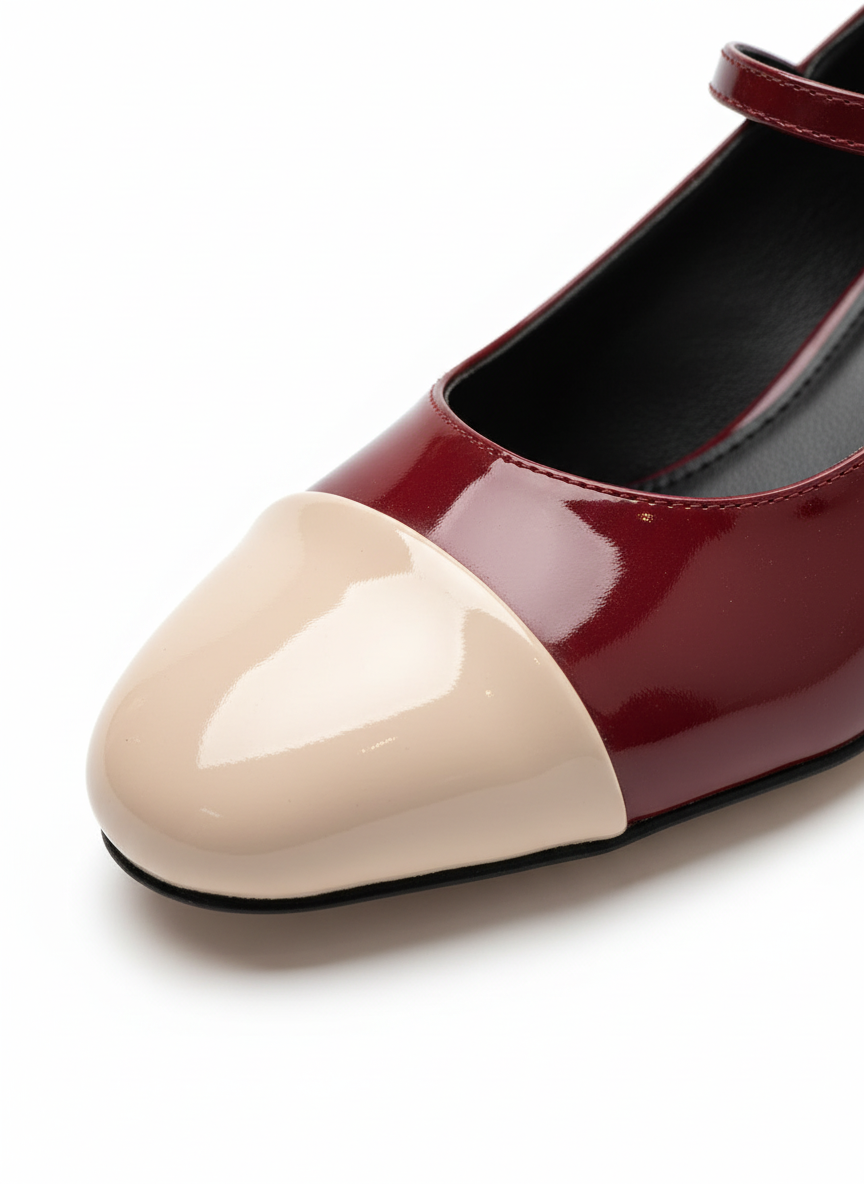 Ketty Rugan Topuklu Kadın Ayakkabı - Bordo