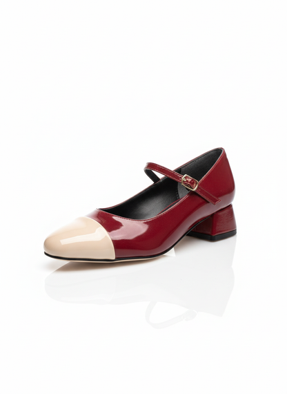 Ketty Rugan Topuklu Kadın Ayakkabı - Bordo