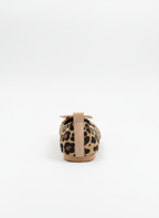 Abelia Leopard Print Leather Detail Ballet Flats