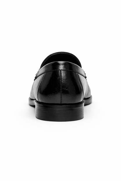 Alecta Parlak Deri Görünümlü Loafer - Siyah