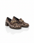 Jolie Leopard Heel Loafers