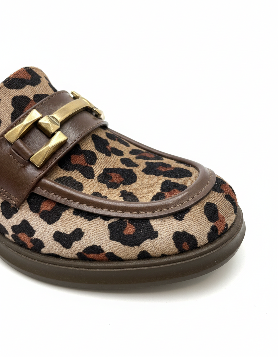 Jolie Leopar Topuklu Loafer