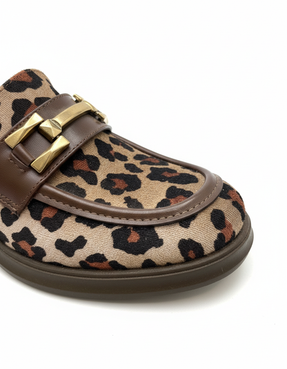 Jolie Leopar Topuklu Loafer