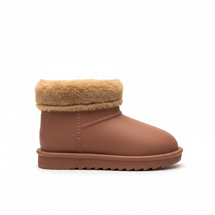 Luic İçi Tüylü Su Geçirmez Bot - Taba