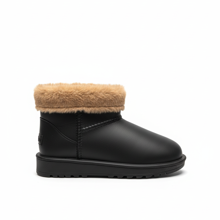 Luic Fur-Lined Waterproof Boots - Black