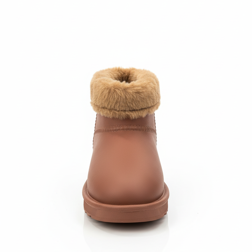 Luic İçi Tüylü Su Geçirmez Bot - Taba