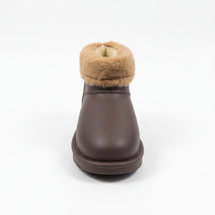 Luic İçi Tüylü Su Geçirmez Bot- Kahverengi