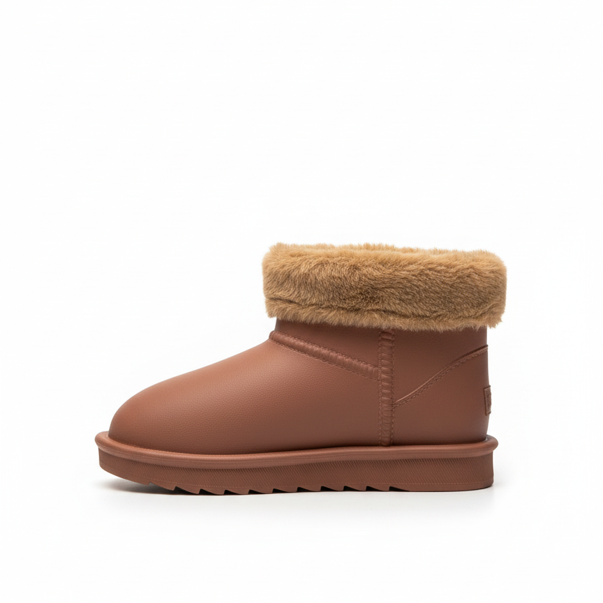 Luic İçi Tüylü Su Geçirmez Bot - Taba