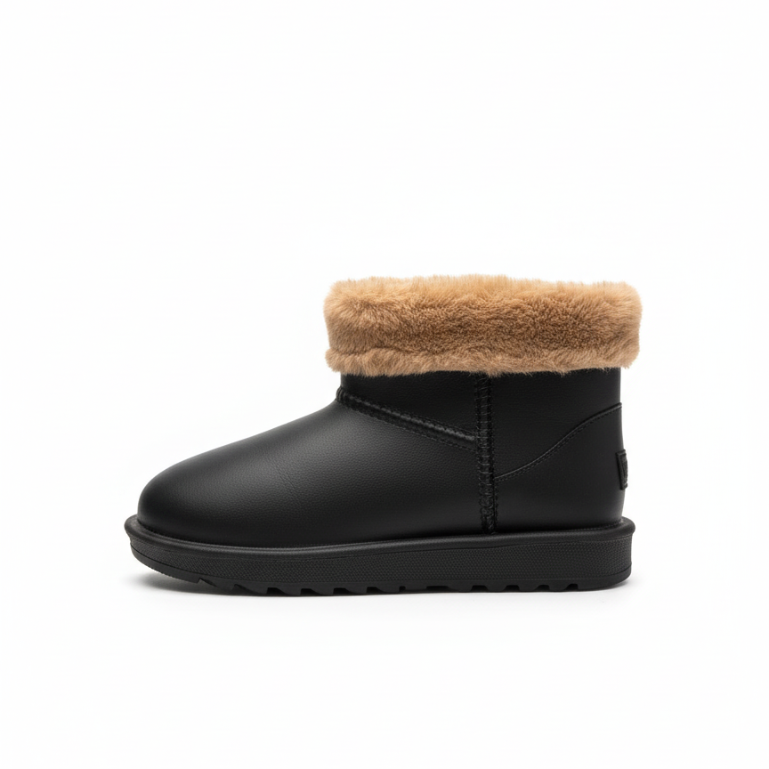 Luic Fur-Lined Waterproof Boots - Black