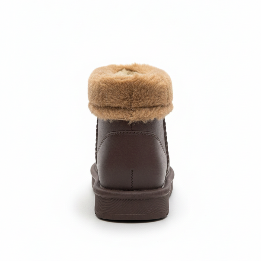 Luic İçi Tüylü Su Geçirmez Bot- Kahverengi