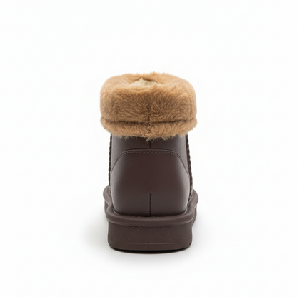 Luic İçi Tüylü Su Geçirmez Bot- Kahverengi