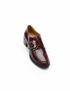 Zoe Toka Detaylı Parlak Rugan Loafer- Bordo