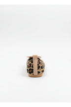 Abelia Leopard Print Leather Detail Ballet Flats