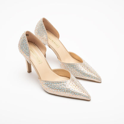 Albertina Taş Detaylı Topuklu Ayakkabı