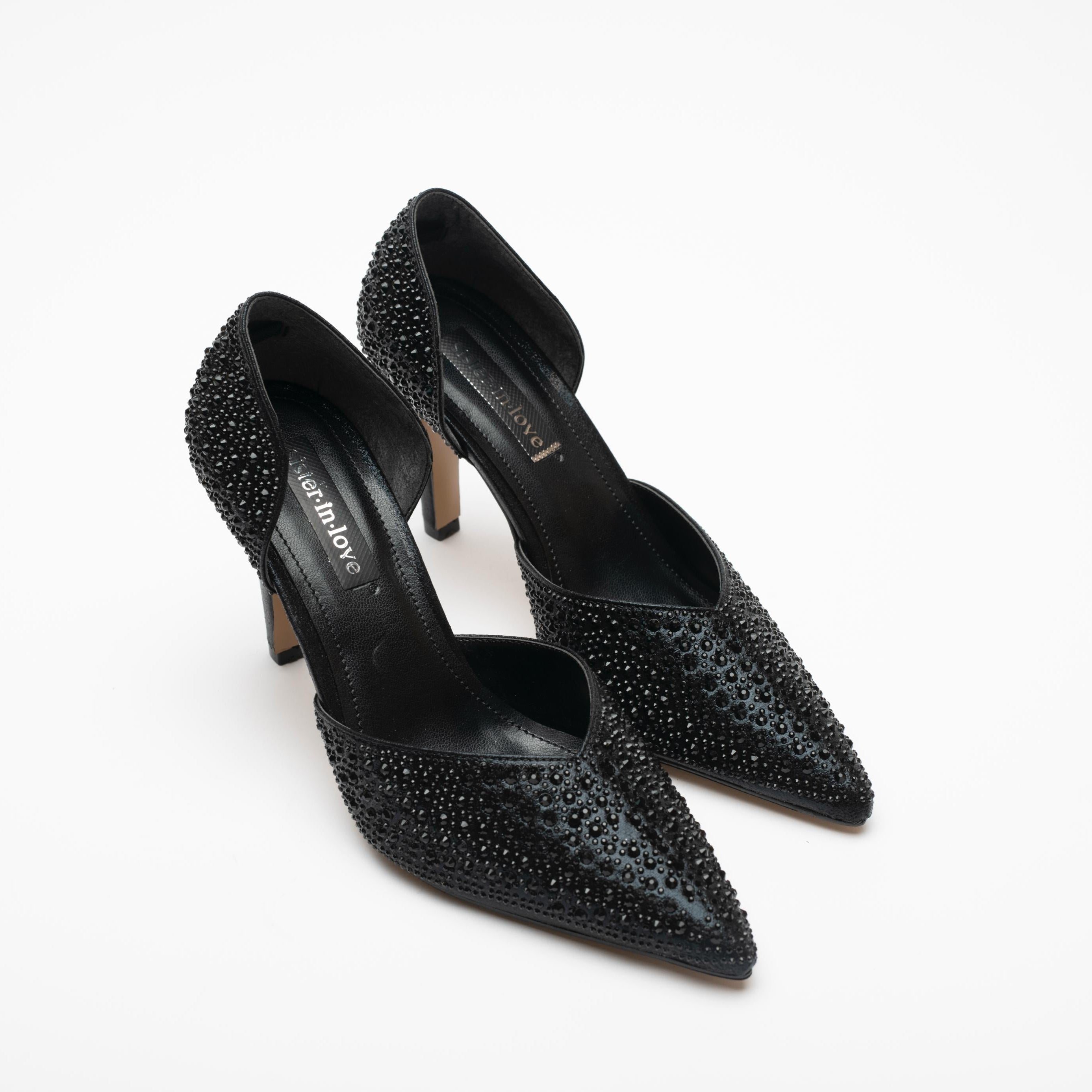 Albertina Taş Detaylı Topuklu Ayakkabı