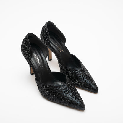 Albertina Taş Detaylı Topuklu Ayakkabı