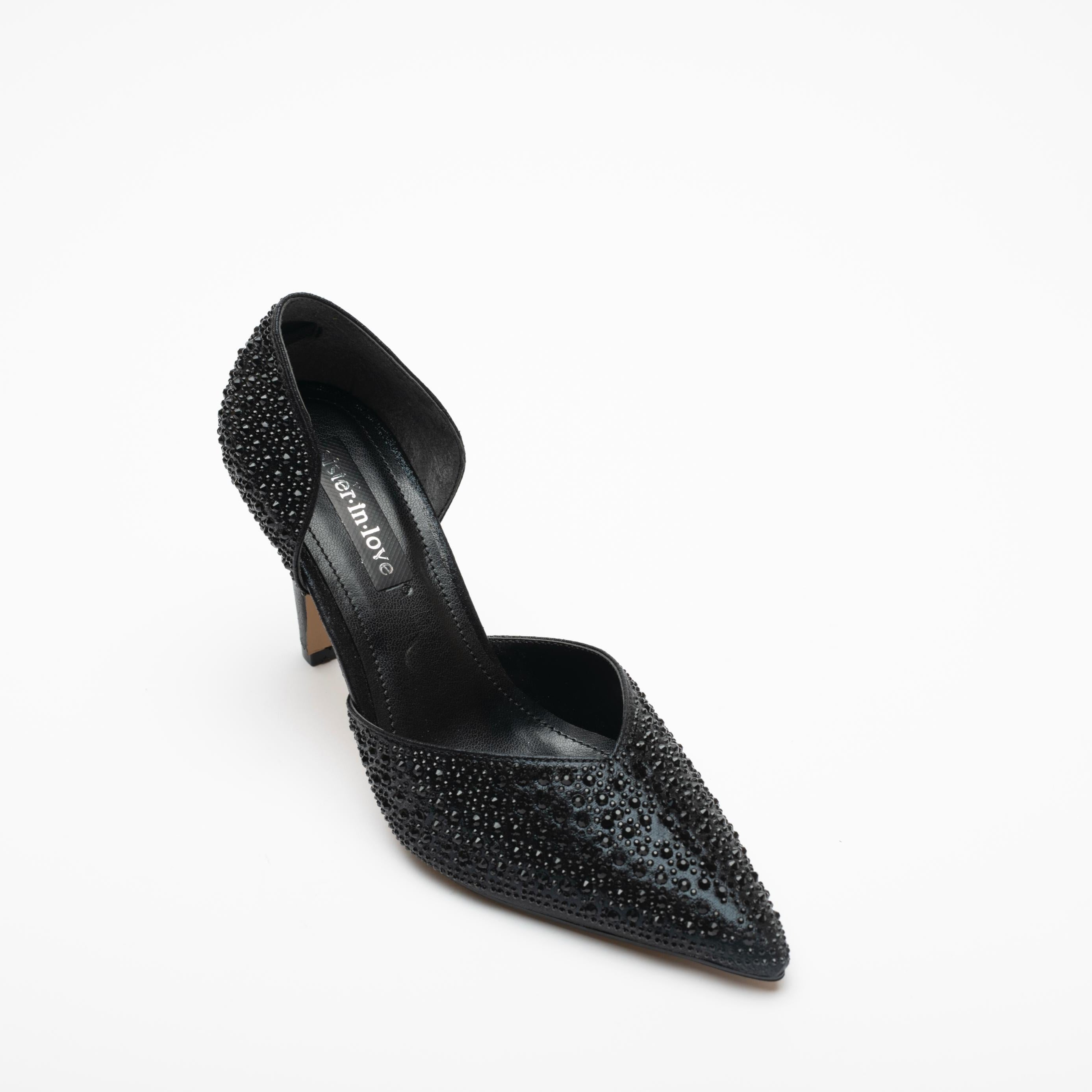 Albertina Taş Detaylı Topuklu Ayakkabı