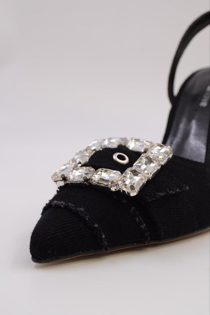 Anna Kot ve Taş Detaylı Arkası Açık Topuklu Ayakkabı