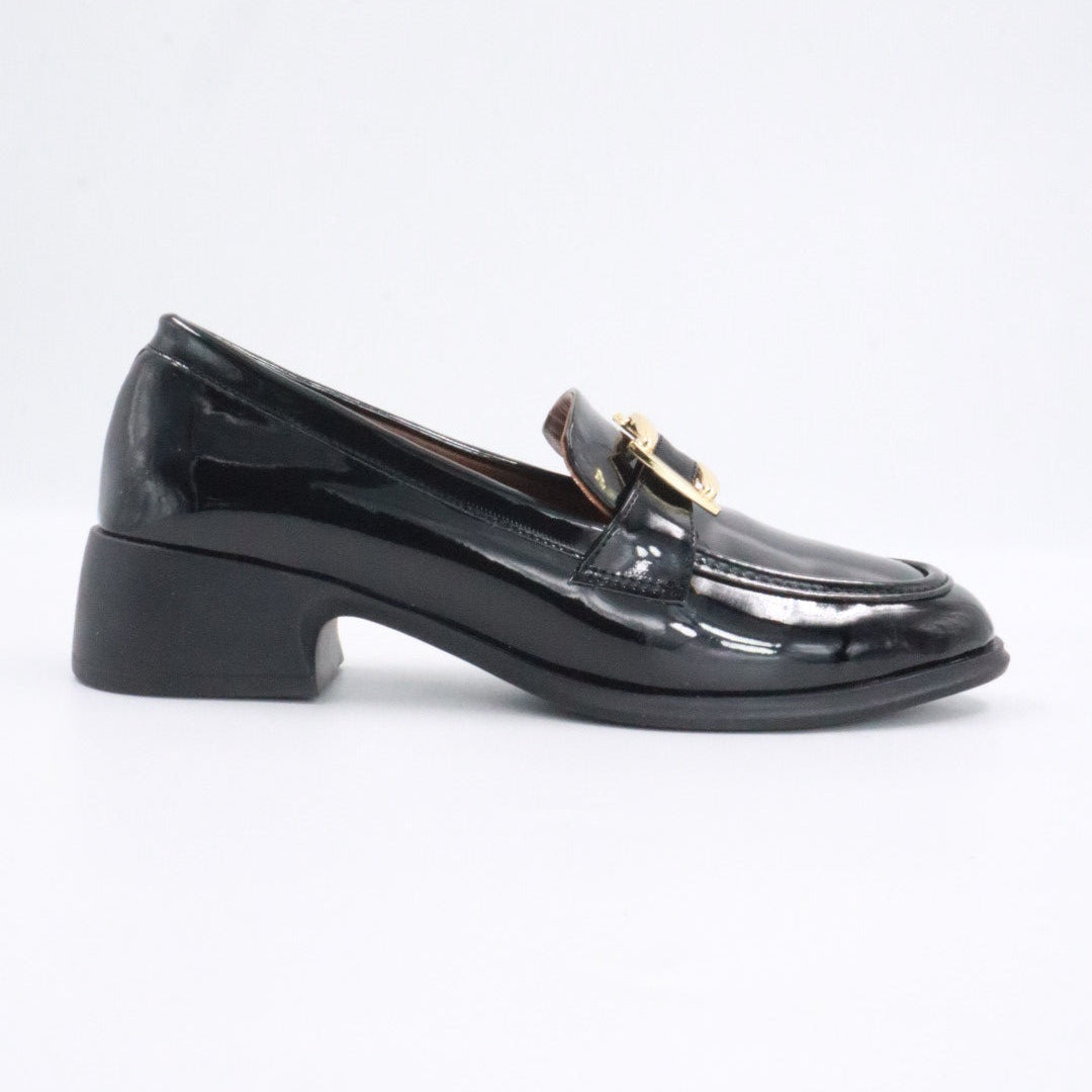 April Toka Detaylı Parlak Rugan Loafer