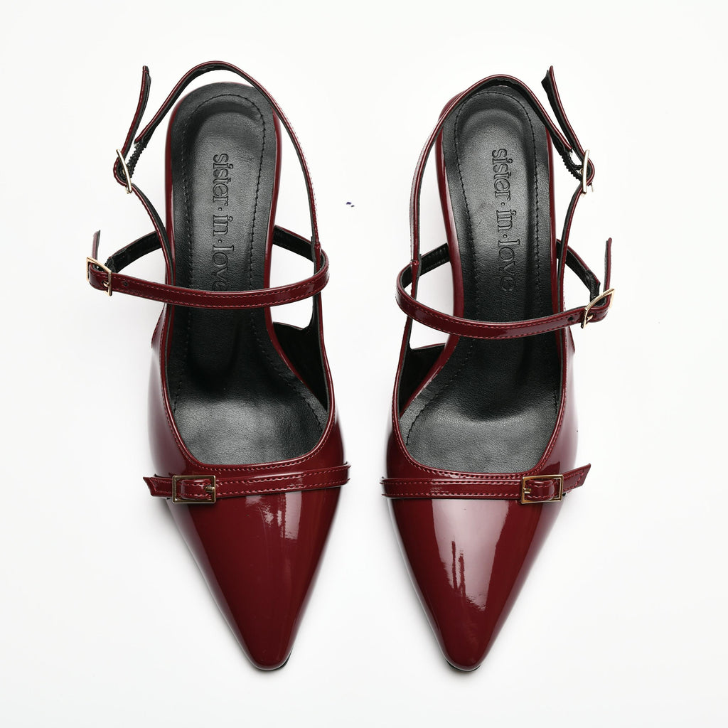 Asta Kısa Topuklu Tokalı Rugan Stiletto