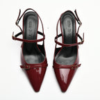 Asta Kısa Topuklu Tokalı Rugan Stiletto