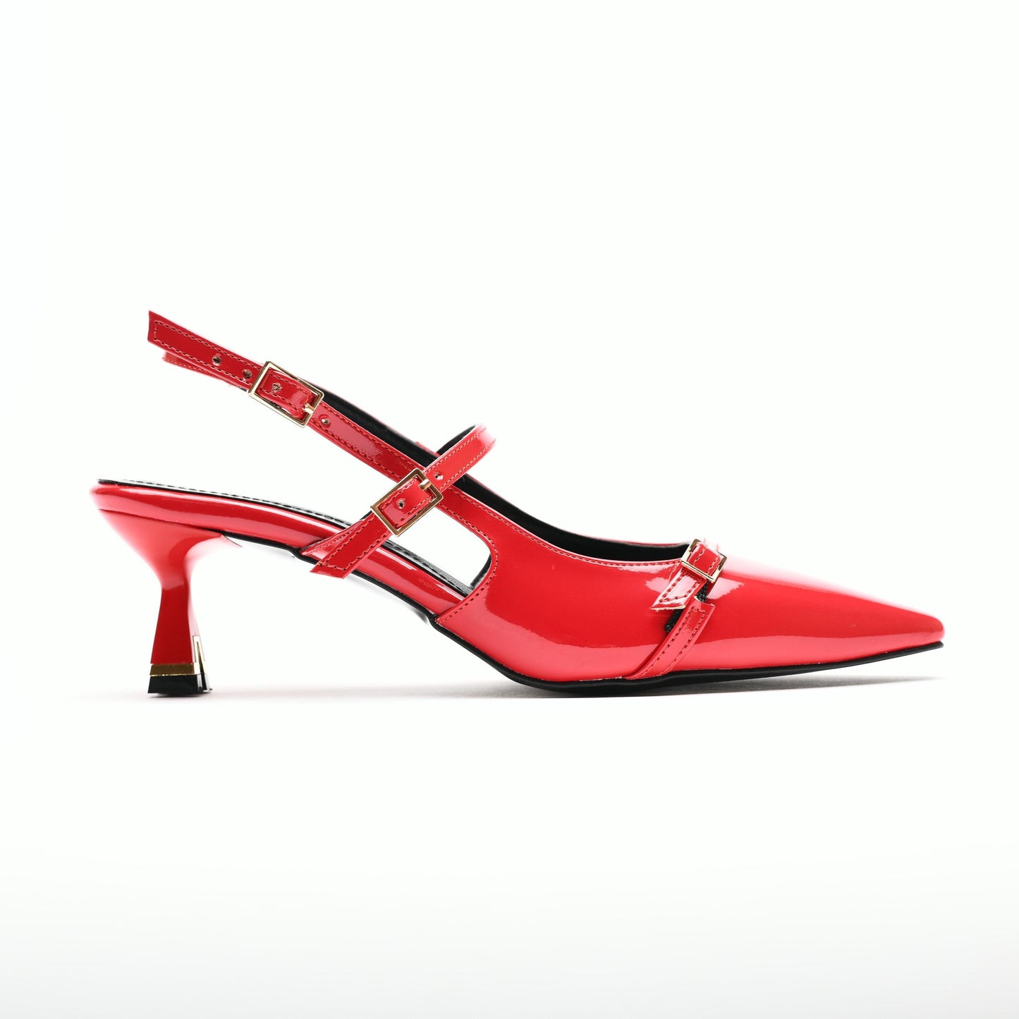 Asta Kısa Topuklu Tokalı Rugan Stiletto