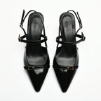 Asta Kısa Topuklu Tokalı Rugan Stiletto