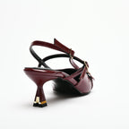 Asta Kısa Topuklu Tokalı Rugan Stiletto