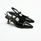 Asta Kısa Topuklu Tokalı Rugan Stiletto